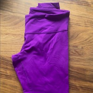 Purple leggings
